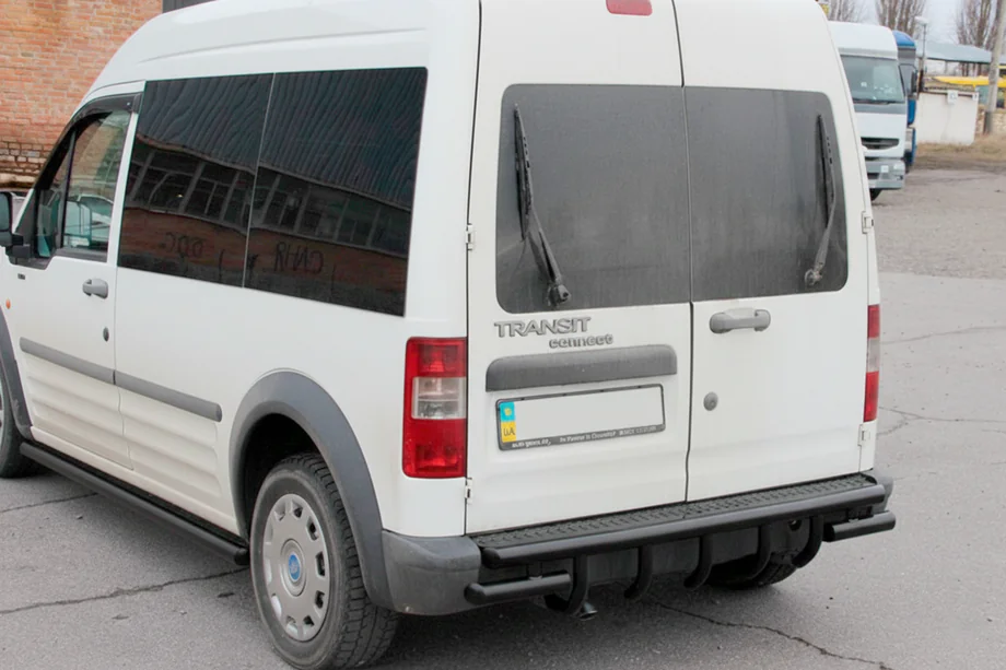 Ford Connect 2010–2013 Achterrolbeugel AK-design Black (RVS) Image