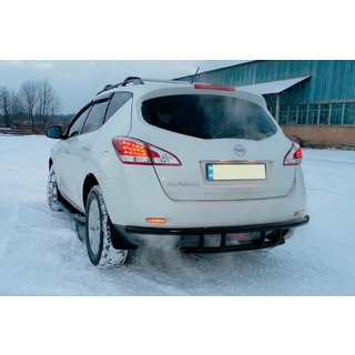 Achterbumperbeugel AK Black (RVS) Nissan Murano 2008–2014 foto 2