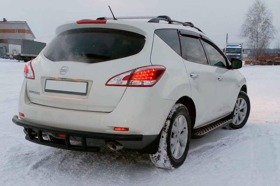 Nissan Murano 2008–2014 Achterbumperbeugel AK Black (RVS) Image