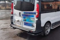 Renault Trafic 2001–2015 Achterbeschermbeugel AK-Special Black (RVS) foto 3