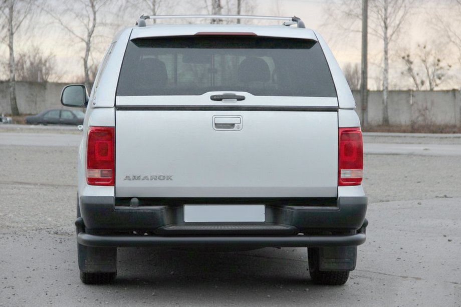 Volkswagen Amarok 2010–2022 Achterbeschermbeugel AK005-2 Black (2 st., RVS) Foto 2
