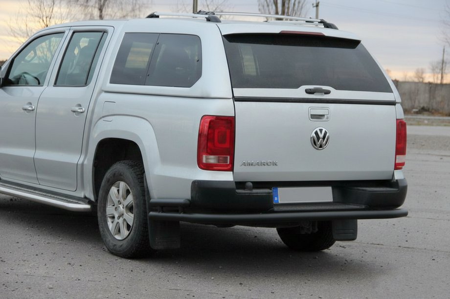 Volkswagen Amarok 2010–2022 Achterbeschermbeugel AK005-2 Black (2 st., RVS) Foto 3