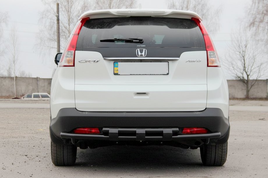 Honda CRV 2012–2016 Achterbeugel AK002-dubbel Black (roestvrij staal) Image