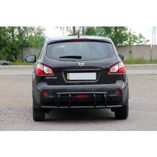 Achterbeugel AK011 Black (roestvrij staal) Nissan Qashqai 2010–2014 foto 1