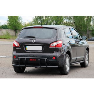 Achterbeugel AK011 Black (roestvrij staal) Nissan Qashqai 2010–2014 foto 2