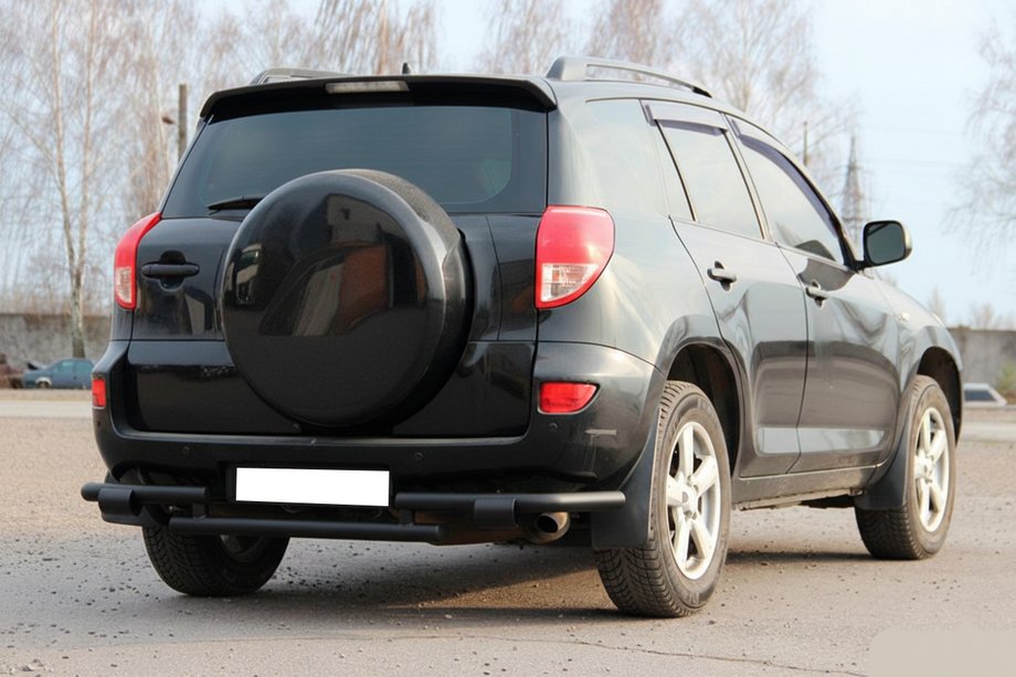 Toyota Rav 4 2006–2013 Achterbeschermbeugel AK005-2 Black (2 st., RVS) Image
