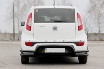 Kia Soul II 2013–2018 Achterbeschermbeugel AK007-2 Black (RVS) foto 2