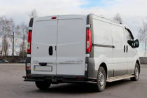 Opel Vivaro 2001–2015 Achterbeschermbeugel AK003-Plus-2 Black (RVS) foto 1
