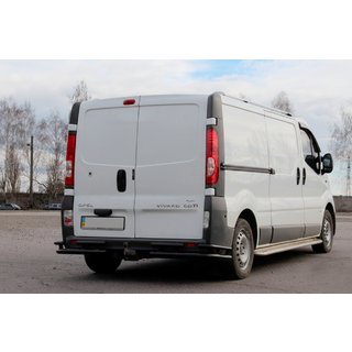 Achterbeschermbeugel AK003-Plus-2 Black (RVS) Opel Vivaro 2001–2015 foto 1