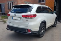 Toyota Highlander 2013–2019 Achterbeschermbeugel AK005-2 Black (2 st., RVS) foto 5