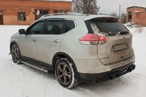 Nissan X-trail T32/Rogue 2014–2021 Achterbeschermbeugel NSXT.13.6.B1-08 Black (RVS) foto 4