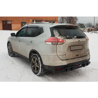 Achterbeschermbeugel NSXT.13.6.B1-08 Black (RVS) Nissan X-trail T32/Rogue 2014–2021 foto 1
