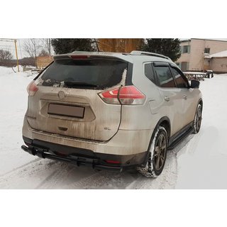 Achterbeschermbeugel NSXT.13.6.B1-08 Black (RVS) Nissan X-trail T32/Rogue 2014–2021 foto 2