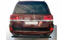 Toyota Land Cruiser 200 2007–2021 Achterbeschermbeugels AK002-double Black (2 stuks, roestvrij staal) foto 2