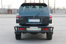 Mitsubishi Pajero Sport 1996–2007 Achterbeschermbeugel AK-Special Black (RVS) foto 4