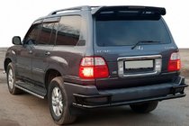 Lexus LX470 1998–2007 Achterbeschermbeugel AK009-15 Black (RVS) foto 1