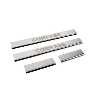 Carmos instaplijsten (4 st., RVS) Jeep Compass 2016– foto 3