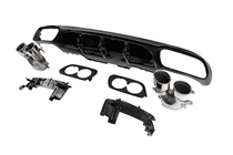 Mercedes E-class W213 2016–2023 Achterdiffuser met uitlaatsierstukken E53-Design (voor Base) foto 2