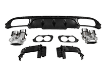 Mercedes E-class W213 2016–2023 Achterdiffuser met uitlaatsierstukken E53-Design (voor Base) foto 4