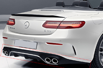 Mercedes E-Klasse Coupé C238 2016–2024 Achterdiffuser Black met Chrome uitlaatsierstukken (AMG53-design) foto 1