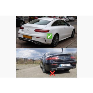 Achterdiffuser Black met Chrome uitlaatsierstukken (AMG53-design) foto 4