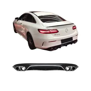 Achterdiffuser Black met Chrome uitlaatsierstukken (AMG53-design) foto 3
