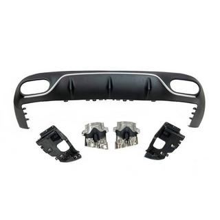 Achterdiffuser Black met Chrome uitlaatsierstukken (AMG53-design) foto 2