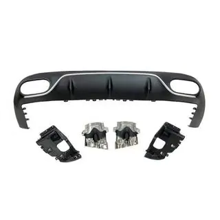 Achterdiffuser Black met Chrome uitlaatsierstukken (AMG53-design) foto 2