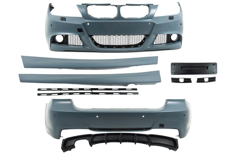 BMW 3-serie E90/E91 2005–2011 M-Sport bodykit (voor E90 2008-2011) Dubbele uitlaat (links/rechts) Foto 4