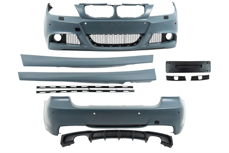 BMW 3-serie E90/E91 2005–2011 M-Sport bodykit (voor E90 2008-2011) Dubbele uitlaat (links/rechts) Foto 5