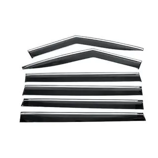 Raamwindschermen met chromen sierlijst Niken Luxury (6 stuks)