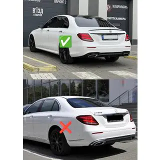 Achterspatlappen Premium voor AMG-Line, AMG (4 stuks) Mercedes E-class W213 2016–2023 foto 2