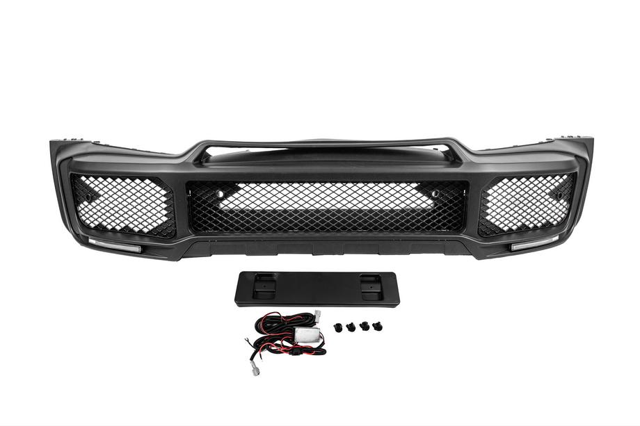 Mercedes G-klasse W463 1990–2018 Voorbumper BRB 2018-style (voor auto's met gemonteerde faceliftset) Foto 2