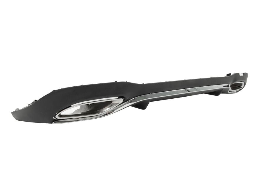 Mercedes E-class W213 2016–2023 Achterdiffuser met AMG-Line Silver uitlaatsierstukken (voor 2020-2024) Foto 3
