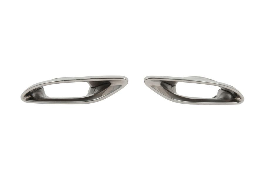 Mercedes E-class W213 2016–2023 Achterdiffuser met AMG-Line Silver uitlaatsierstukken (voor 2020-2024) Foto 7