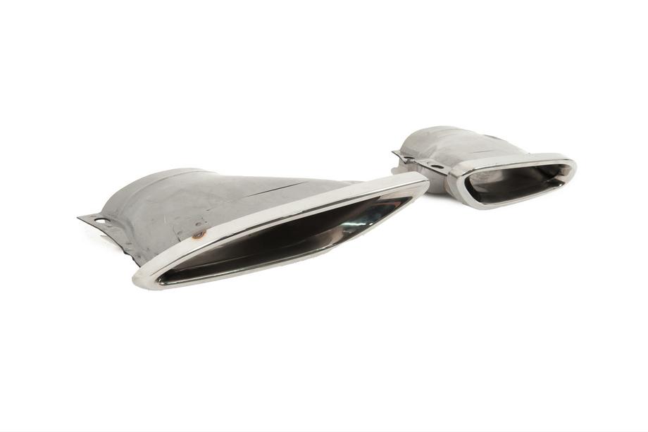 Mercedes E-class W213 2016–2023 Achterdiffuser met AMG-Line Silver uitlaatsierstukken (voor 2020-2024) Foto 9