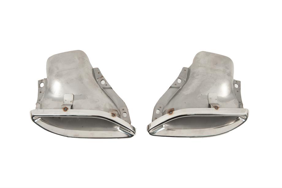 Mercedes E-class W213 2016–2023 Achterdiffuser met AMG-Line Silver uitlaatsierstukken (voor 2020-2024) Foto 11