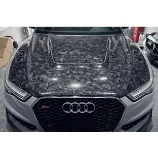 Motorkap (2014-2018, gesmeed carbon) Audi A6 C7 2011–2018