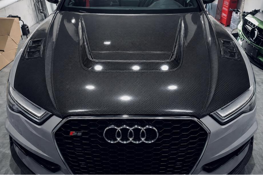 Audi A6 C7 2011–2017 Motorkap (2014-2017, carbon) Image