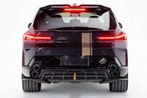 BMW XM G09 2022– Achterbumper diffuser AE (carbon) foto 3