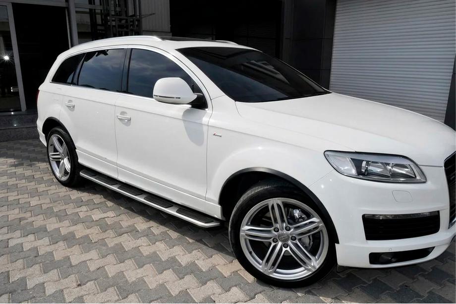 Audi Q5 2008–2017 OEM sidesteps (zonder bevestigingsmaterialen, 2 stuks, aluminium) Foto 1