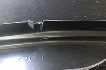 Skoda Octavia III A7 2013–2019 Outlet Voorlip spoiler DPT V-2 (2017-2019 RS, glanzend zwart) foto 2