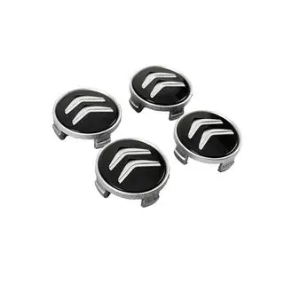Naafdoppen voor velgen 60/56 mm (zwart met chroom, 4 stuks) foto 3
