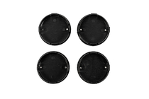 Audi Velgnaafdoppen 60/58 mm (zwart met chroom, 4 stuks) foto 4