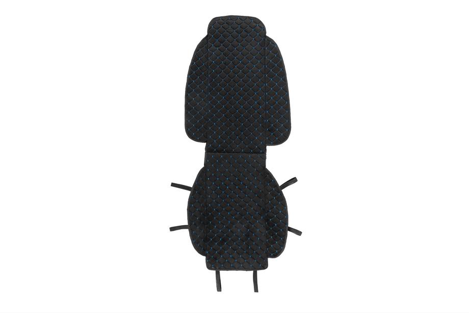 Stoelhoes Velours (1 st., zwart met blauwe stiksels) Image