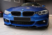 BMW 4 Serie F32/F33/F36 2012–2020 Front bumper lip Lip EuroCap (voor M-Sport, 2014-2017, hoogglans zwart) foto 1