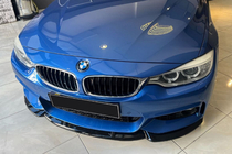 BMW 4 Serie F32/F33/F36 2012–2020 Front bumper lip Lip EuroCap (voor M-Sport, 2014-2017, hoogglans zwart) foto 2