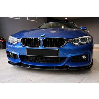 Front bumper lip Lip EuroCap (voor M-Sport, 2014-2017, hoogglans zwart) BMW 4 Serie F32/F33/F36 2012–2020 foto 1