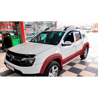 Wielkastverbreders met sierlijsten EuroCap (12 st., glad, matzwart, ABS) Dacia Duster 2008–2018 foto 1