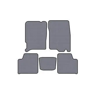 Rubberen automatten Carsuit (Grijs)